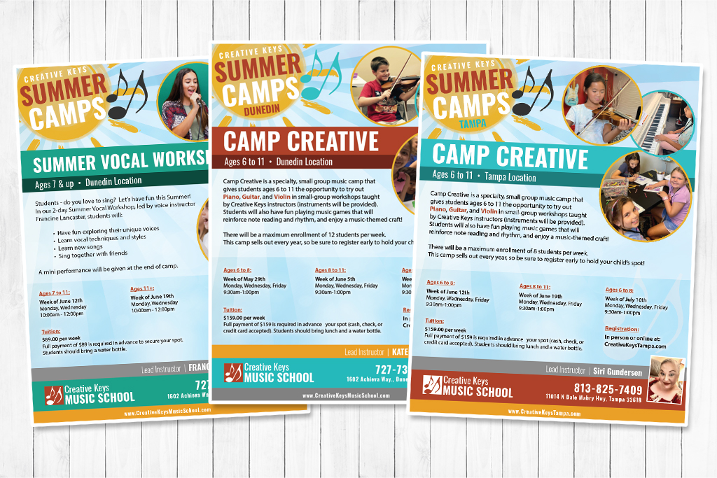 Dunedin & tampa summer music camps 2023 ages 6 to 11 fun exciting rewarding