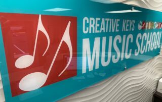 Tampa Creative Keys Music School Carrollwood Lobby Sign