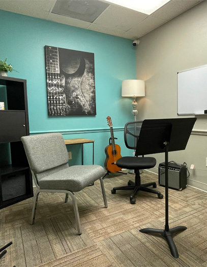 Room 7 at tampa carrollwood music school location guitar lessons ukulele bass teacher