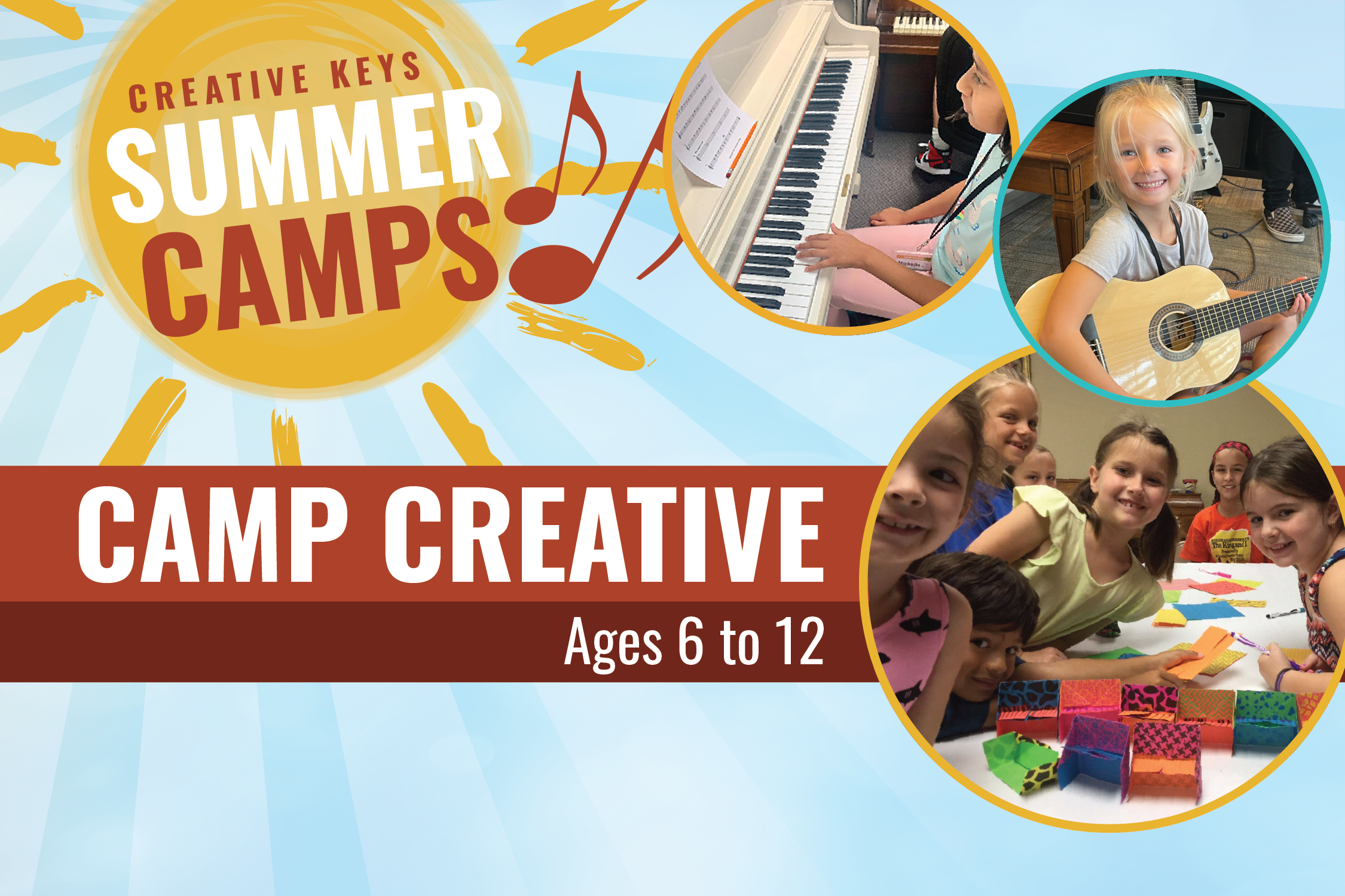 Camp Creative Dunedin Summer Music Camp for Kids Clearwater Palm Harbor